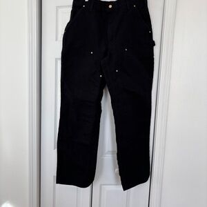 Carhartt Loose Fit Firm Duck Double-Front Utility work pants - Black - 36x32